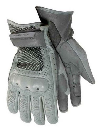 Bmw genuine motorcycle riding airflow glove 6 - 6.5 grey / gray 76218547650