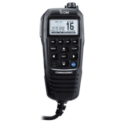 Icom commandmiciv  8482  w/white blacklit lcd - black