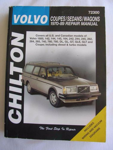 Chilton repair manual 72300 1970-1989 volvo 740, 760, 780, 242, 244, 245, &amp; more