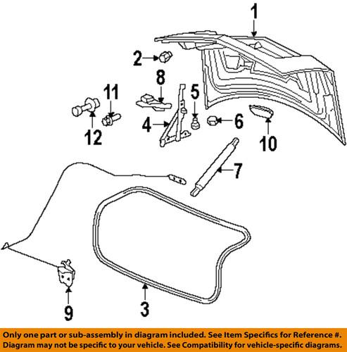 Cadillac gm oem 25885393 trunk/trunk part/trunk lock actuator motor