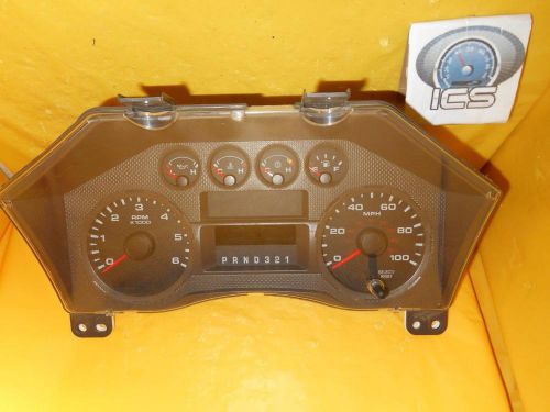 08 ford f250/f350sd pickup speedometer instrument cluster dash panel 154,945