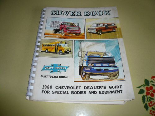 1980 chevrolet salesperson&#039;s selling guide silver book for trucks