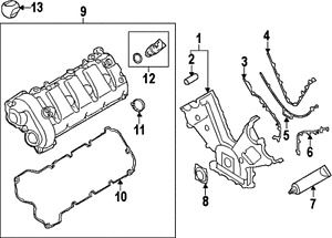 Porsche 94810112921 genuine oem timing cover gasket