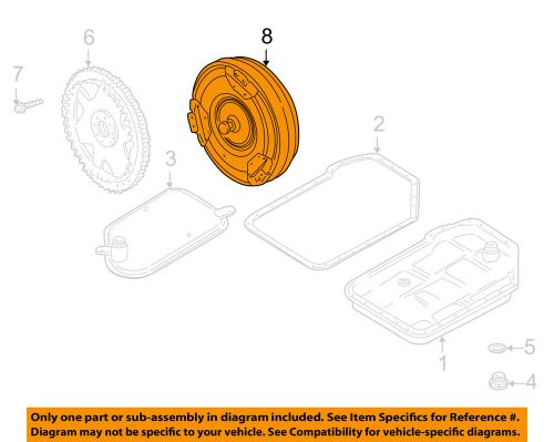 Porsche oem 99-01 911 3.4l-h6 transmission-converter 99631600101