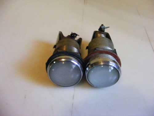 Vintage pair of car or truck  dash lights hot rod rat rod custom 1&#034; lights