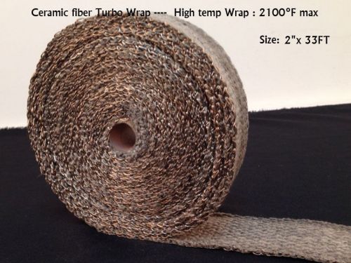 Ceramic fiber  lava exhaust turbo  heat wrap for motorcycle  50mm×1.6 mm×10m