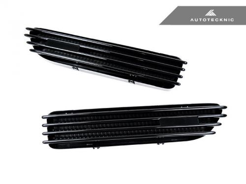 Autotecknic glazing gloss black replacement fender grille gill - bmw e46 m3