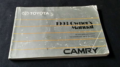 1993 toyota camry owners manual