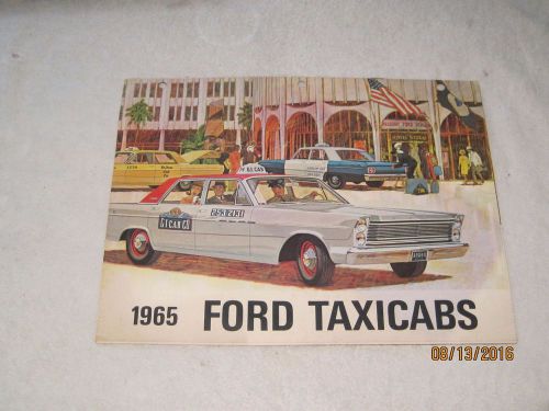 Nice used 1965 ford taxi cab brochure