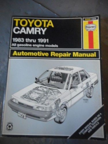 1983-1991 toyota camry haynes repair manual all gasoline models