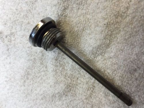 Harley davidson stock oem 5spd big twin chrome dipstick with o-ring ~ good, used