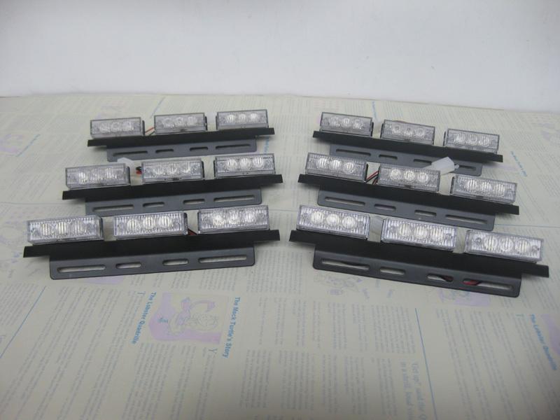 Led emergency car truck amber strobe light 6x9 54 led