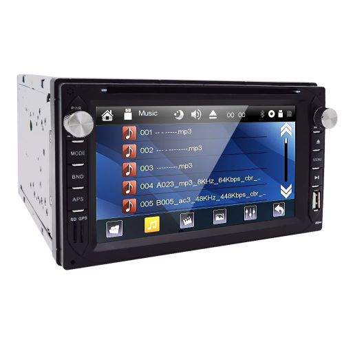 Hd double din 6.2&#034; car stereo cd dvd player fm/am radio bluetooth bt tft panel