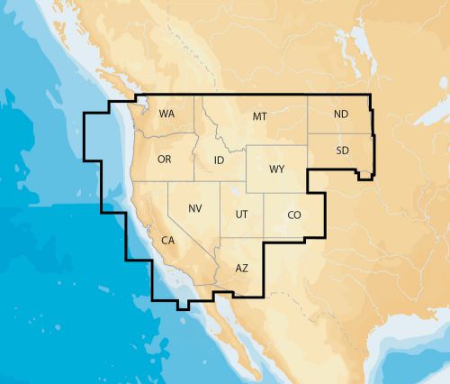 Navionics msd/nav+we  nav plus west msd regional lakes and coastal