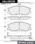 Centric parts 105.05520 brake pad set, front