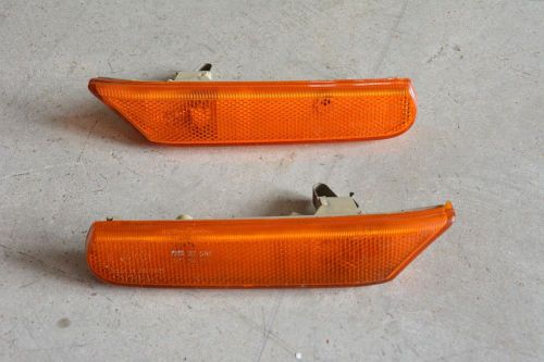 Oem porsche 986 amber side marker light pair / set with working bulbs