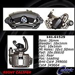 Centric parts 142.61529 rear right rebuilt caliper with pad