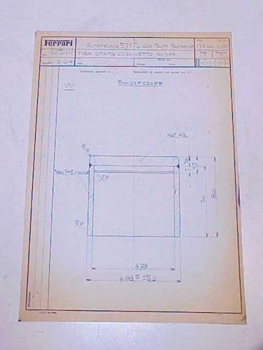 Ferrari blue print 1964 6-3-1964 oem