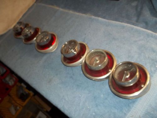 1963 chevrolet impala tail lights &amp; bezels complete set l&amp;r