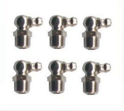 6 pieces grease fitting npt np pipe 1/8-27 zerk nipple 90 deg degree n-cp