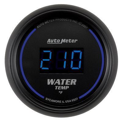 Autometer cobalt digital series gauge water temperature 2 1/16" dia 6937