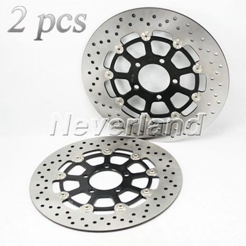 Motor front wheel brake disc rotor for suzuki gsx-r 1000 99-04 00 01 02 03 black