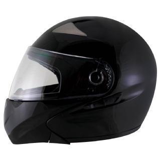 Gld-900hawk black glossy modular motorcycle helmet xl  `