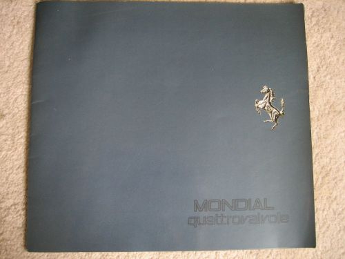 1982-83 ferrari mondial quattrovalvole sales brochure