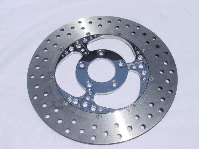 11.8" chrome blade  rotors harley/flhx/flhr/flht