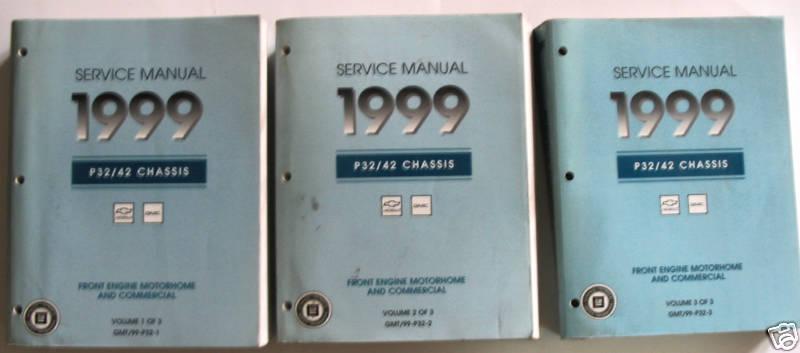 1999 chevrolet gmc p32/42 service manual set