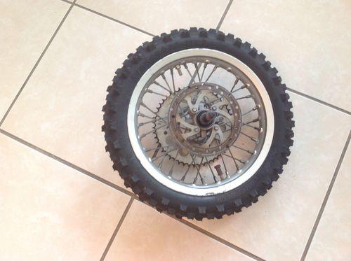 2008 ktm 65 sx rear wheel,rim,with break disk,sprocket and wheel bearing