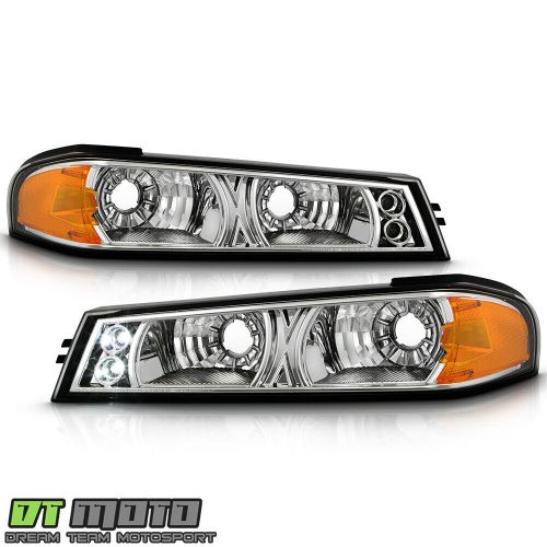 04-12 gmc canyon chevy colorado chrome led bumper signal lights lamps left+right