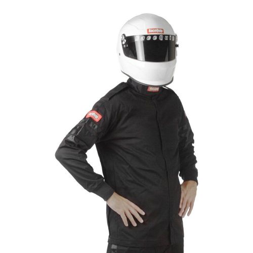 Racequip 111008rqp - 110 series black xxxl single layer racing jacket