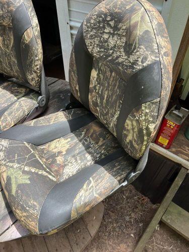 High back folding camo boat seats