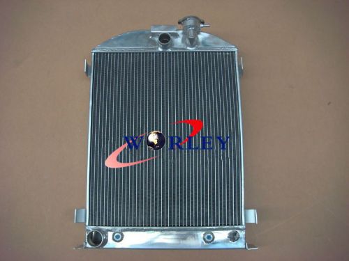 62mm core 3 rows fit 1932 ford chopped ford engine cooler aluminum radiator