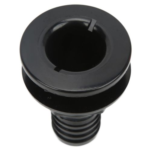 (black)thru hull fitting 11/2in thru hull connector straight abs hose