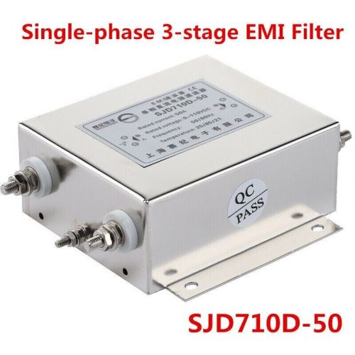 New single-phase dc filter 3-stage emi filter sjd710d-50 50a high performance