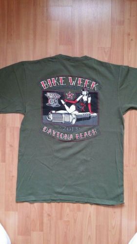 Daytona beach bike week 2013 t-shirt by hot leathers size large