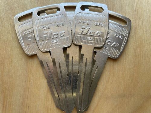 Gm saturn b88 / p1108 key blanks. lot of five (5) blank ilco usa keys.