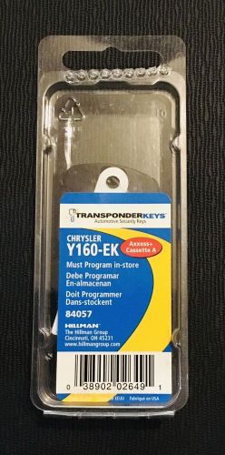 4 chrysler y160-ek hillman 84057 transponder uncut blank keys