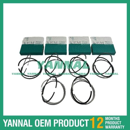 6x new qsb6.7 piston rings set std for cummins r 200 w 7 a excavator