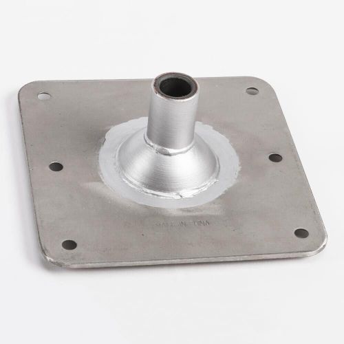 8wd2000-2 wise aluminum 7&#034; x 7&#034; king pin boat seat base plate (silver)