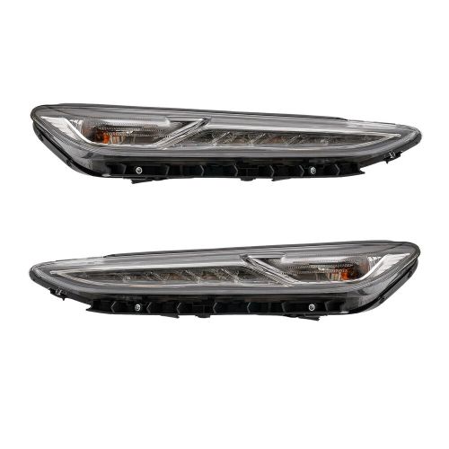 Pair lh+rh led drl daytime running light lamp for hyundai kona 2018~2021