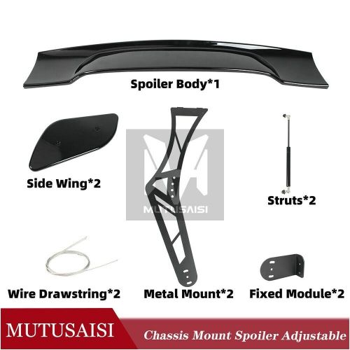 Gt racing spoiler trunk mounted adjustable wing kits fit for mercedes cla 20-24