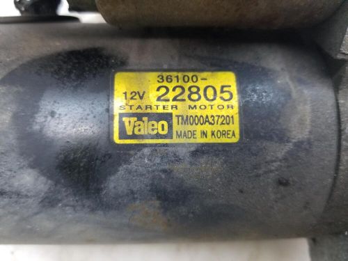 Hyundai getz starter motor 1.4 petrol 5 speed manual 2005 g4ea