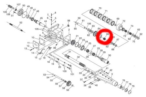 New winters falcon racing transmission clutch hub needle bearing win67591 imca