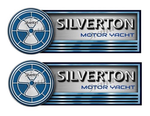 Two silverton stickers for boat restoration - 9.75&#034; long each