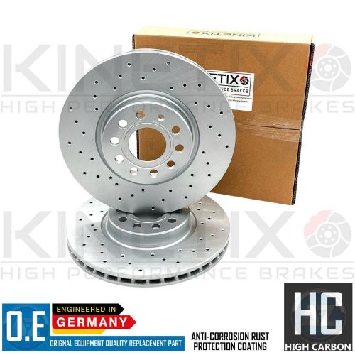 Fits vw golf 2.0 gti mk5 2004-2009 drilled front brake discs brembo pads 312mm