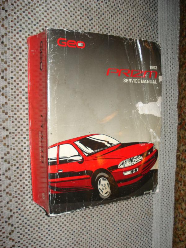 1993 geo prizm service manual original gm shop book !! rare oem repair