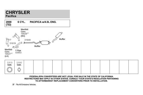 Walker 31640 - perforated metalwith fiber core and fire ring 2-bolt exhaust